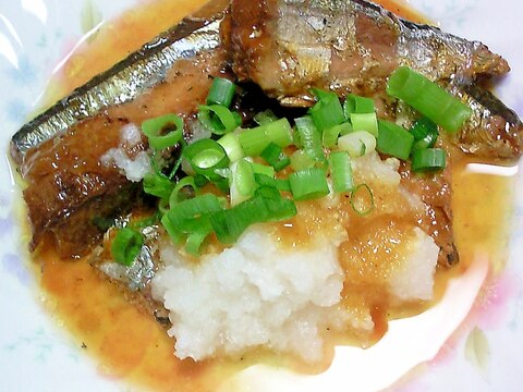 さんま缶詰に大根おろしとネギ添え おつまみに レシピ 作り方 By 桜39桜39 楽天レシピ